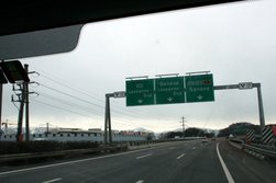 Auf der Autobahn, Höhe Lausanne