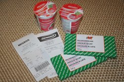 Yoghurt und Schokolade