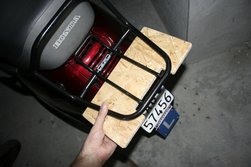 Zugesägte OSB-Platte